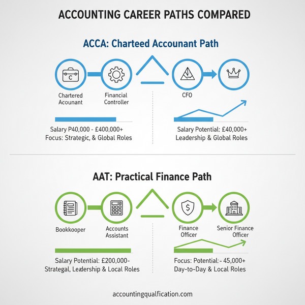 Career Paths & Salary Potential: ACCA vs AAT